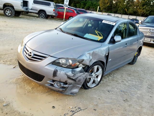 JM1BK123051218702 - 2005 MAZDA 3 S GRAY photo 2