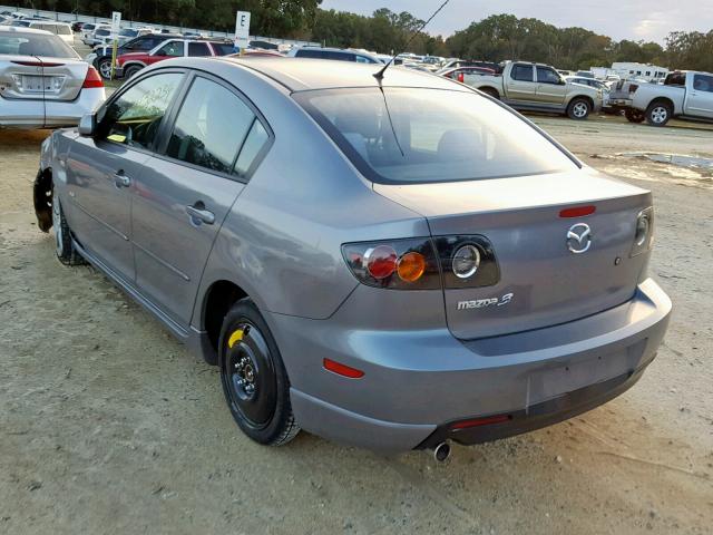 JM1BK123051218702 - 2005 MAZDA 3 S GRAY photo 3