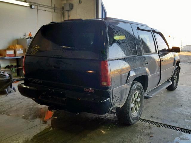 1GKEK13RXYR137460 - 2000 GMC YUKON DENA BLACK photo 4