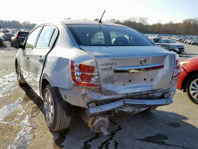 3N1AB6APXAL699903 - 2010 NISSAN SENTRA 2.0 SILVER photo 3