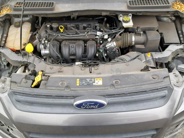 1FMCU0F71EUB80543 - 2014 FORD ESCAPE S GRAY photo 7