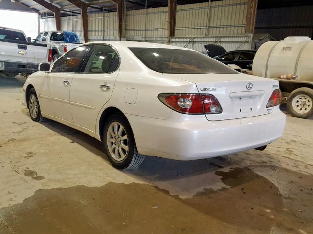 JTHBF30G236019624 - 2003 LEXUS ES 300 WHITE photo 3