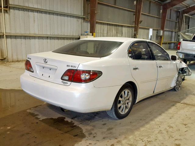 JTHBF30G236019624 - 2003 LEXUS ES 300 WHITE photo 4