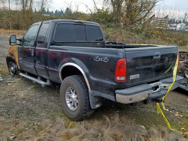 1FTWX31P85EB93995 - 2005 FORD F350 SRW S BLACK photo 3