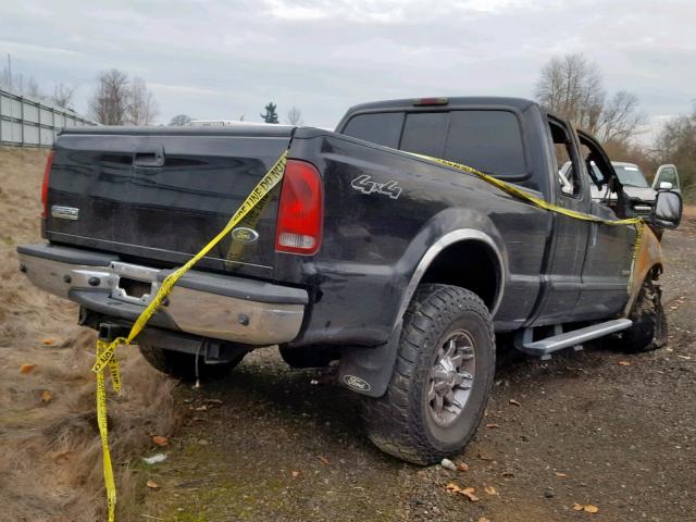 1FTWX31P85EB93995 - 2005 FORD F350 SRW S BLACK photo 4