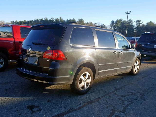 2V4RW3DG6BR695078 - 2011 VOLKSWAGEN ROUTAN SE BLACK photo 4