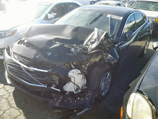 1G1ZB5ST0HF288738 - 2017 CHEVROLET MALIBU LS BLACK photo 2
