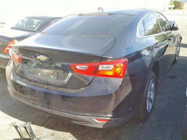 1G1ZB5ST0HF288738 - 2017 CHEVROLET MALIBU LS BLACK photo 4