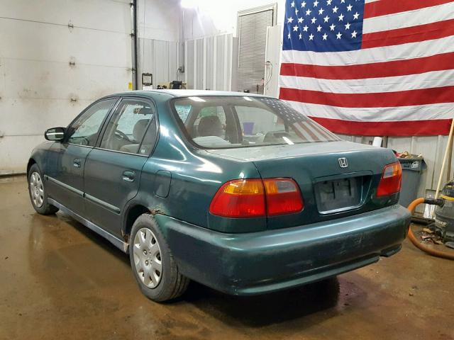 2HGEJ6613YH543583 - 2000 HONDA CIVIC BASE Yaşıl foto 3