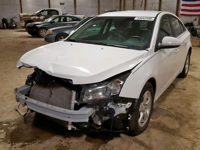 1G1PC5SB5F7167710 - 2015 CHEVROLET CRUZE LT WHITE photo 2