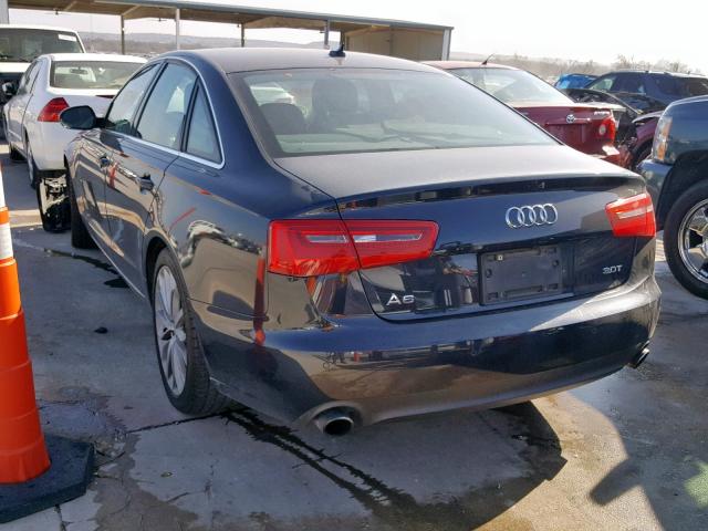 WAUBGAFC8CN014843 - 2012 AUDI A6 GRAY photo 3