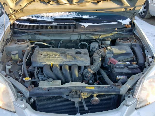 2T1KR38EX3C062841 - 2003 TOYOTA COROLLA MA GRAY photo 7