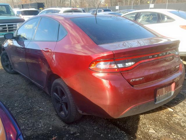 1C3CDFBB3FD337450 - 2015 DODGE DART SXT RED photo 3