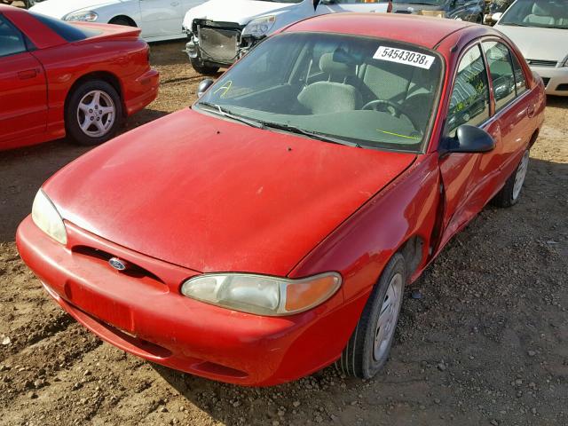 3FAFP13P41R186010 - 2001 FORD ESCORT RED photo 2