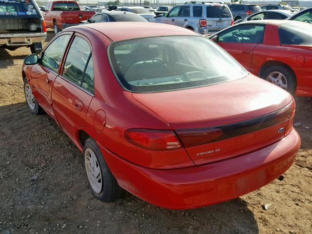 3FAFP13P41R186010 - 2001 FORD ESCORT RED photo 3