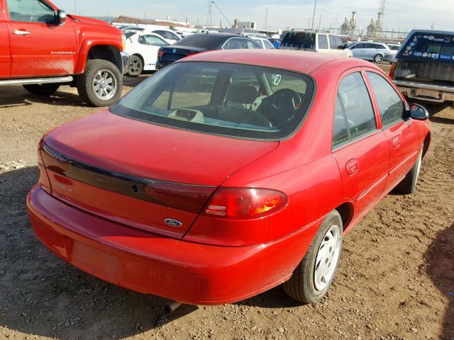 3FAFP13P41R186010 - 2001 FORD ESCORT RED photo 4