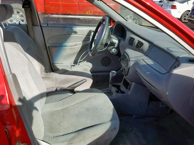 3FAFP13P41R186010 - 2001 FORD ESCORT RED photo 5