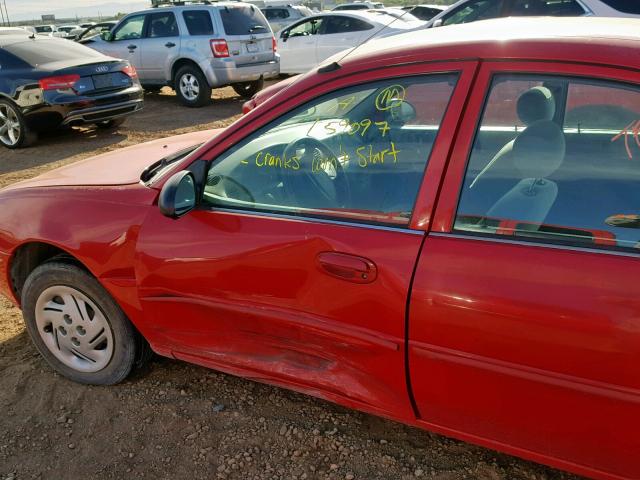 3FAFP13P41R186010 - 2001 FORD ESCORT RED photo 9