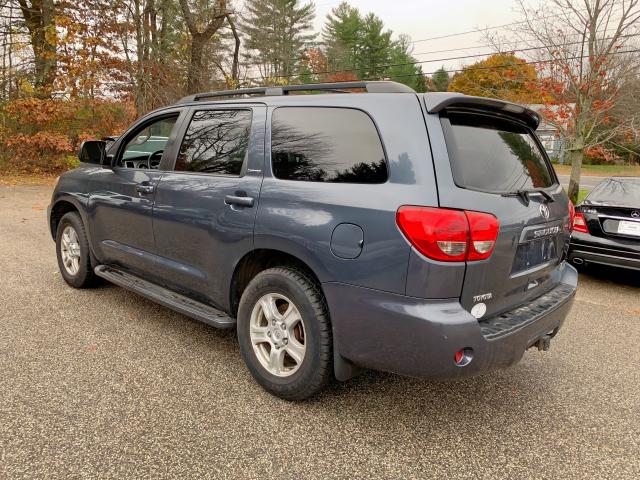 5TDBY64AX8S006727 - 2008 TOYOTA SEQUOIA SR BLUE photo 3