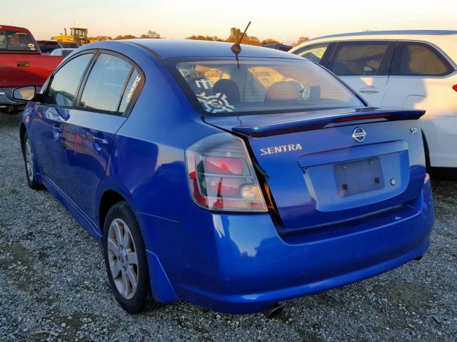 3N1AB6APXAL724363 - 2010 NISSAN SENTRA 2.0 BLUE photo 3