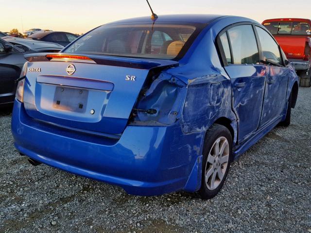 3N1AB6APXAL724363 - 2010 NISSAN SENTRA 2.0 BLUE photo 4