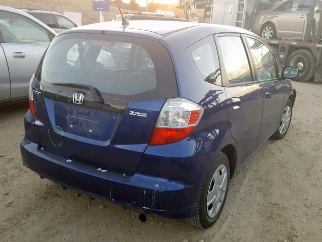 JHMGE8H38CC040535 - 2012 HONDA FIT BLUE photo 4