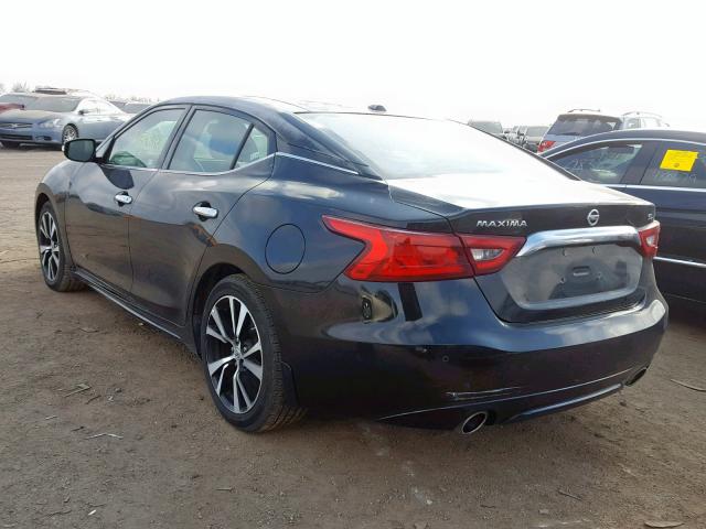 1N4AA6AP0HC443118 - 2017 NISSAN MAXIMA 3.5 BLACK photo 3