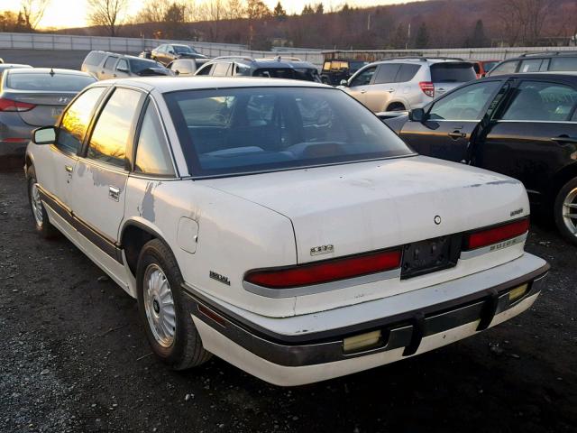 2G4WD54L7N1441552 - 1992 BUICK REGAL LIMI WHITE photo 3