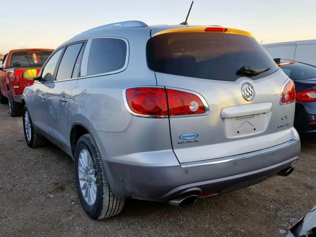 5GAKVCED2CJ351130 - 2012 BUICK ENCLAVE SILVER photo 3