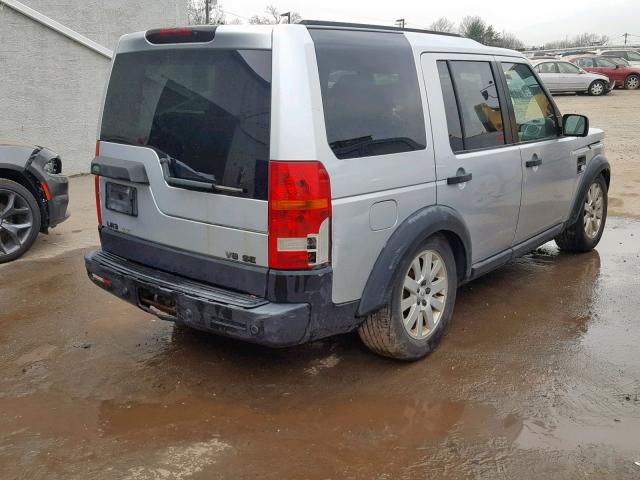 SALAE25496A376334 - 2006 LAND ROVER LR3 SE SILVER photo 4