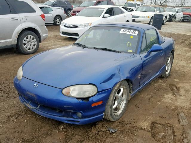 JM1NB3534X0129051 - 1999 MAZDA MX-5 MIATA BLUE photo 2