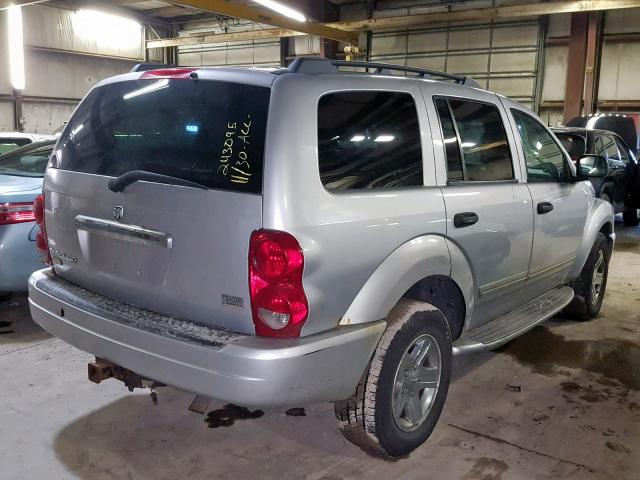 1D8HB58D54F240098 - 2004 DODGE DURANGO LI SILVER photo 4