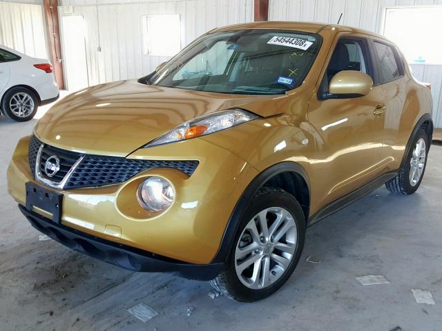 JN8AF5MR5ET454893 - 2014 NISSAN JUKE S GOLD photo 2