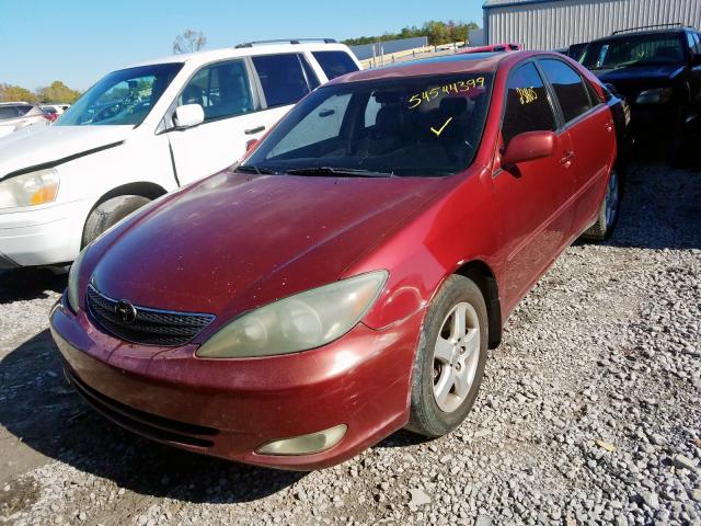 4T1BF32KX2U032095 - 2002 TOYOTA CAMRY LE BURGUNDY photo 2