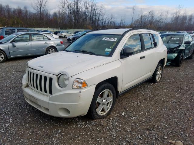 1J8FT47WX7D181364 - 2007 JEEP COMPASS WHITE photo 2