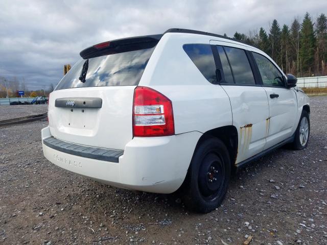 1J8FT47WX7D181364 - 2007 JEEP COMPASS WHITE photo 4