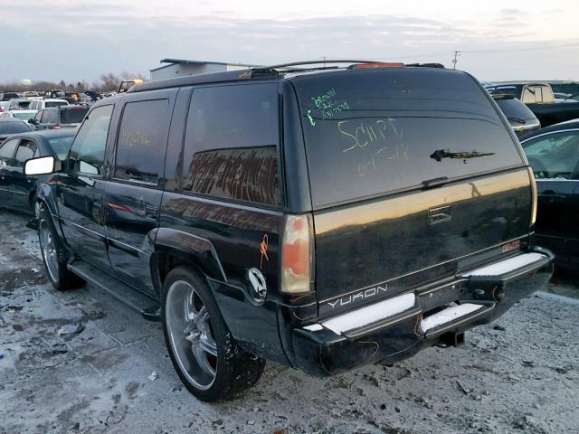 1GKEK13R2XR918116 - 1999 GMC DENALI BLACK photo 3