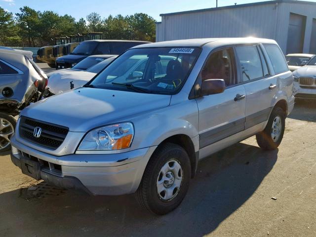 2HKYF18194H527869 - 2004 HONDA PILOT LX BEIGE photo 2