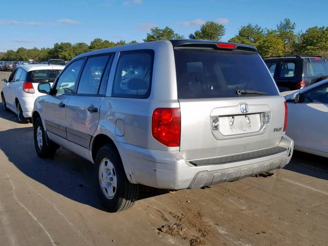 2HKYF18194H527869 - 2004 HONDA PILOT LX BEIGE photo 3