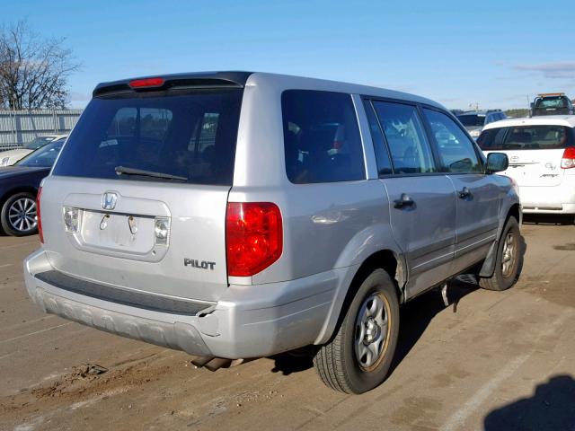 2HKYF18194H527869 - 2004 HONDA PILOT LX BEIGE photo 4