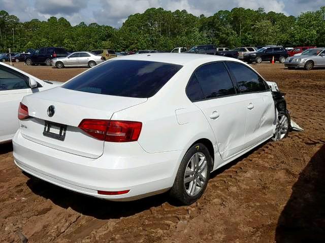 3VW2K7AJ8FM353625 - 2015 VOLKSWAGEN JETTA BASE WHITE photo 4