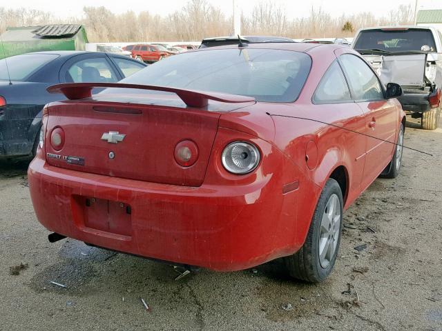 1G1AL18F987129666 - 2008 CHEVROLET COBALT LT RED photo 4