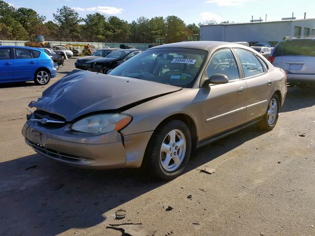 1FAFP55U72G147558 - 2002 FORD TAURUS SES BEIGE photo 2