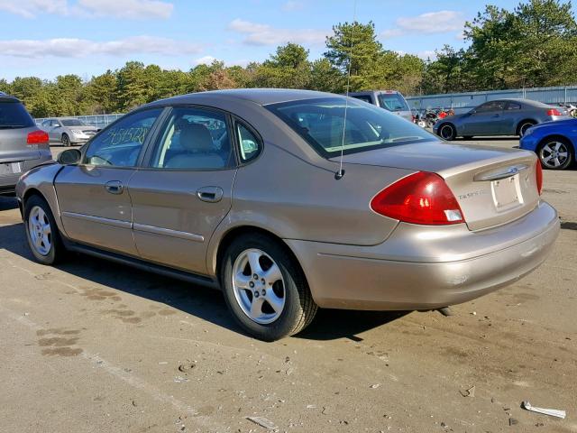 1FAFP55U72G147558 - 2002 FORD TAURUS SES BEIGE photo 3