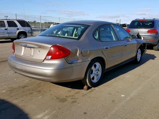 1FAFP55U72G147558 - 2002 FORD TAURUS SES BEIGE photo 4