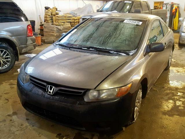 2HGFG11346H002098 - 2006 HONDA CIVIC DX V GRAY photo 2