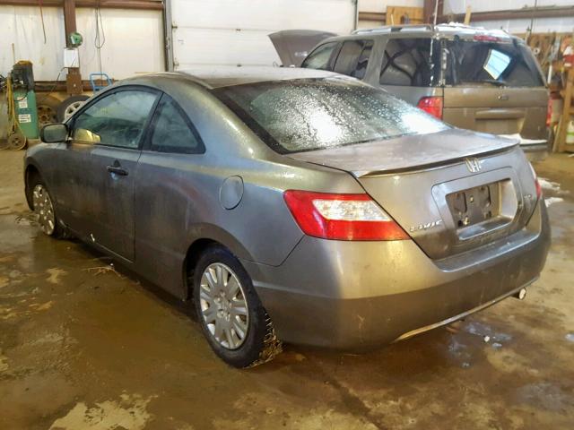 2HGFG11346H002098 - 2006 HONDA CIVIC DX V GRAY photo 3