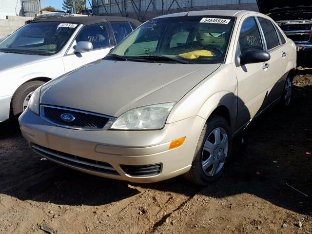 1FAFP34N77W316957 - 2007 FORD FOCUS ZX4 TAN photo 2