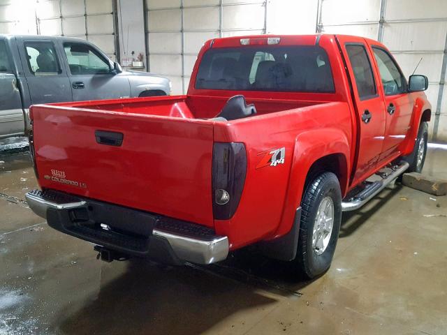 1GCDT136158223834 - 2005 CHEVROLET COLORADO RED photo 4