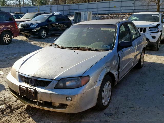 JM1BJ222210456745 - 2001 MAZDA PROTEGE DX SILVER photo 2